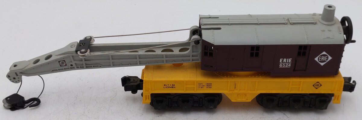 Lionel 6-6524 O Gauge Erie Lackawanna 6 Wheel Crane Car EX/Box