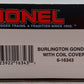 Lionel 6-16343 O Gauge Burlington Gondola w/Coil Covers VG/Box