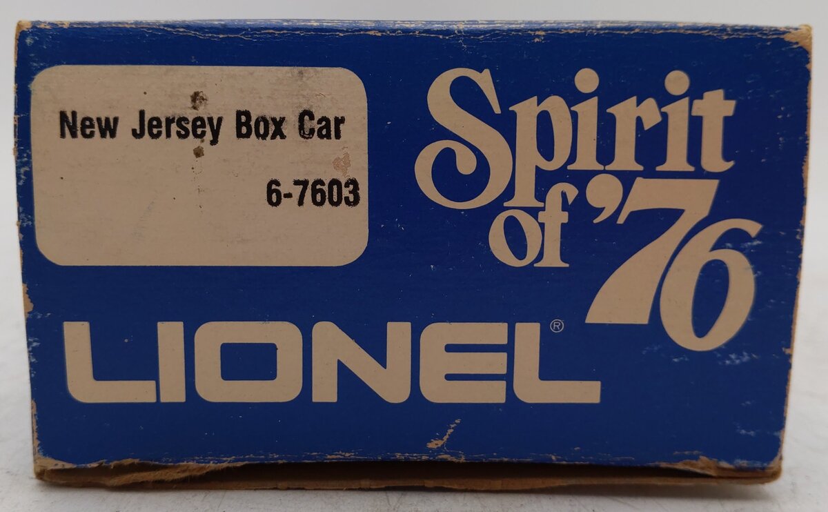 Lionel 6-7603 O Gauge State of New Jersey Boxcar #7603 VG/Box