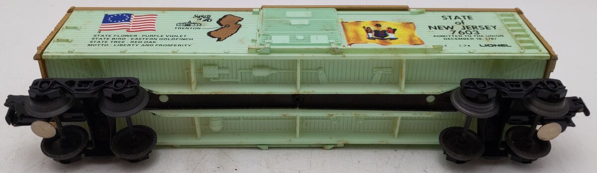 Lionel 6-7603 O Gauge State of New Jersey Boxcar #7603 VG/Box