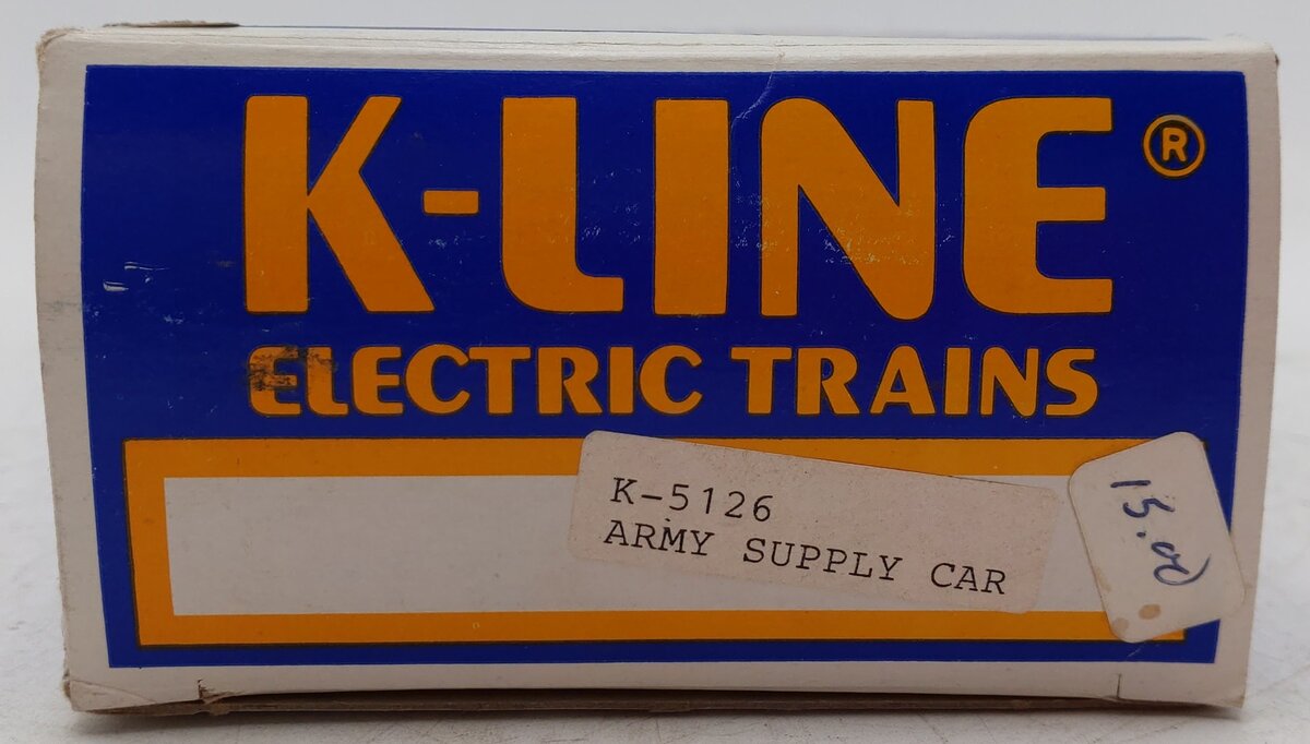 K-Line K5126 O Gauge Army Supply Boxcar #5126 EX/Box