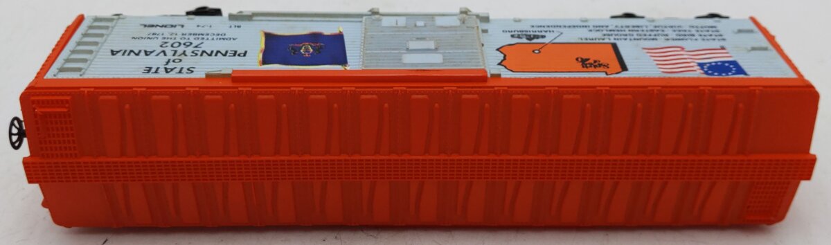 Lionel 6-7602 O Gauge Spirit of 76 State of Pennsylvania Boxcar #7602 VG/Box