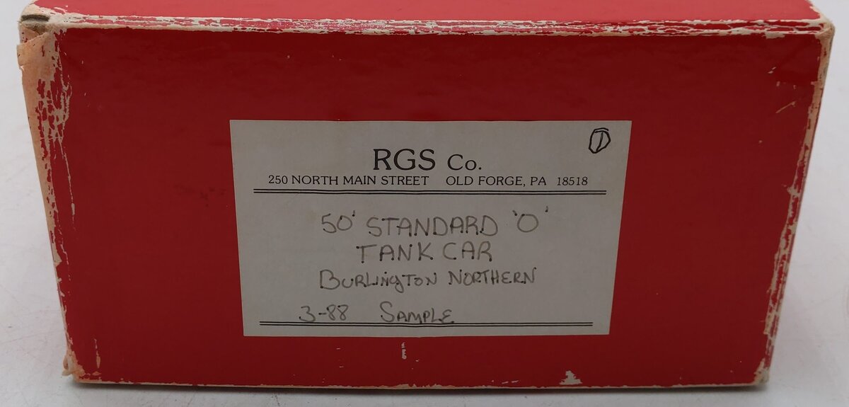 RGS 249138 O Gauge Burlington Northern Tank Freight Car #249138/Box