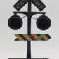 Vintage Rail Road Signal Alarm Clock w/Sounds And Lights EX