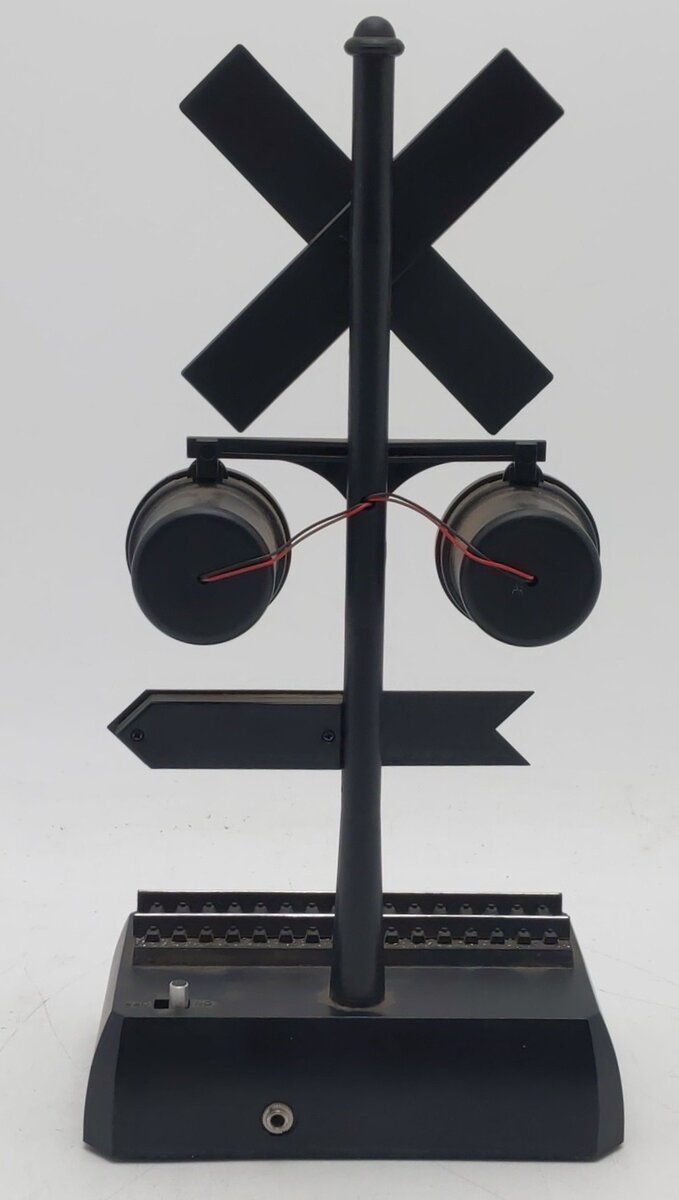 Vintage Rail Road Signal Alarm Clock w/Sounds And Lights EX