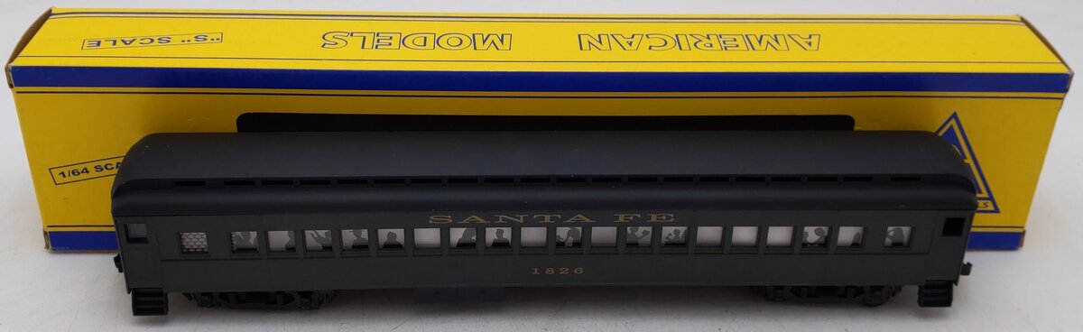 American Models S Scale Santa Fe Coach Passenger Car #1826 EX/Box