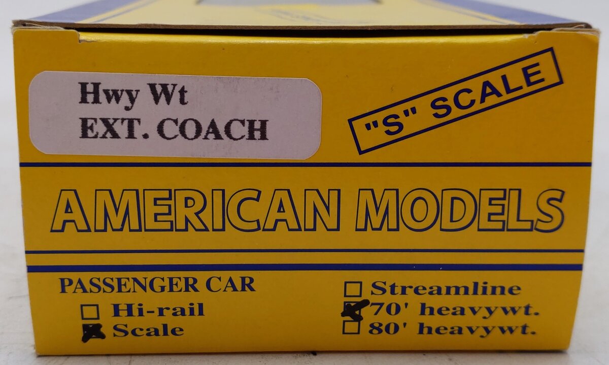 American Models S Scale Santa Fe Coach Passenger Car #1826 EX/Box