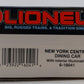 Lionel 6-16041 O Gauge New York Central Illuminated Dining Car EX/Box