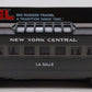 Lionel 6-16019 O Gauge New York Central "La Salle" Vista Dome Passenger Car EX/Box