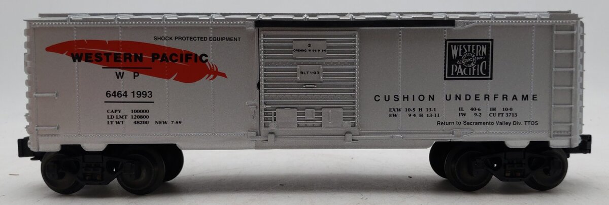 Lionel 6-52009 O Western Pacific TTOS 1993 Sacramento Valley Boxcar #6464-1993 LN/Box