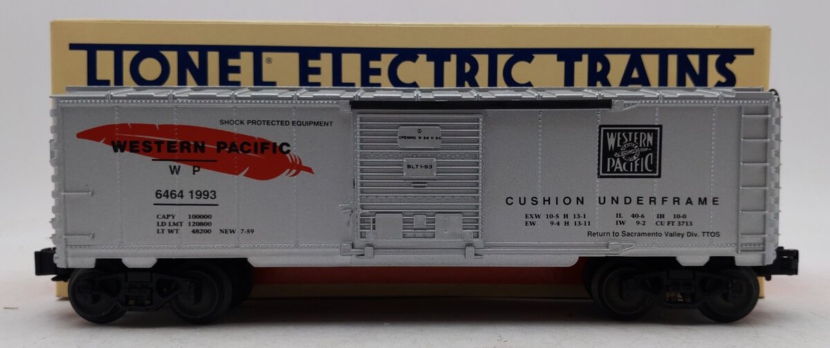 Lionel 6-52009 O Western Pacific TTOS 1993 Sacramento Valley Boxcar #6464-1993 LN/Box