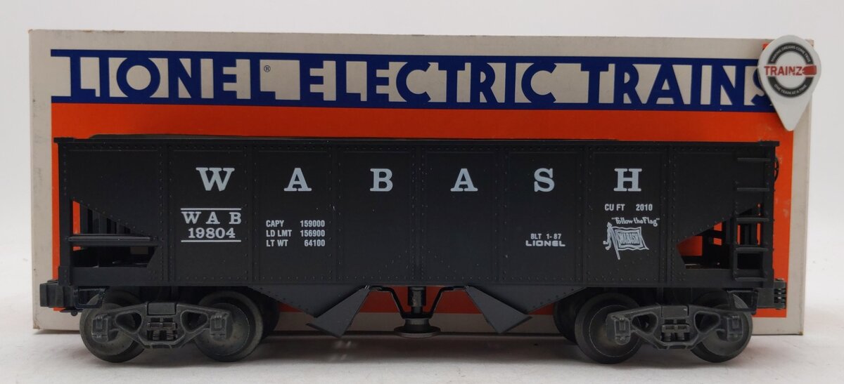 Lionel 6-19804 O Gauge Wabash Operating Hopper Car LN/Box
