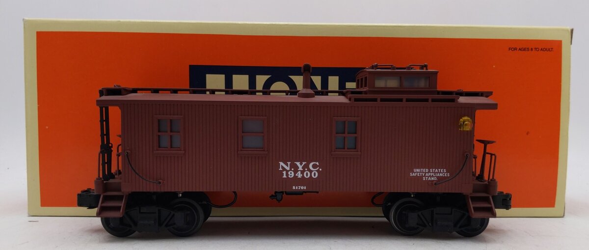 Lionel 6-51701 O Gauge New York Central Semi-Scale Caboose #19400 EX/Box
