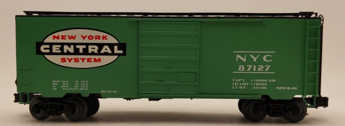 Weaver 3091 O Gauge New York Central Boxcar #87127 LN
