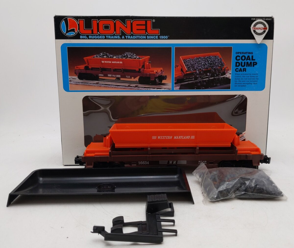 Lionel 6-16634 O Gauge Western Maryland Coal Dump Car #16634 LN/Box