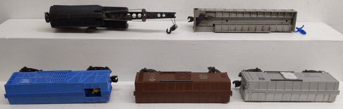 Lionel O Gauge Assorted Freight Cars; 3386, 356225, 3454, 81000, 6460, [5] VG