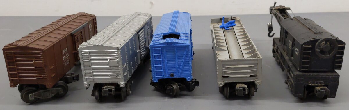 Lionel O Gauge Assorted Freight Cars; 3386, 356225, 3454, 81000, 6460, [5] VG