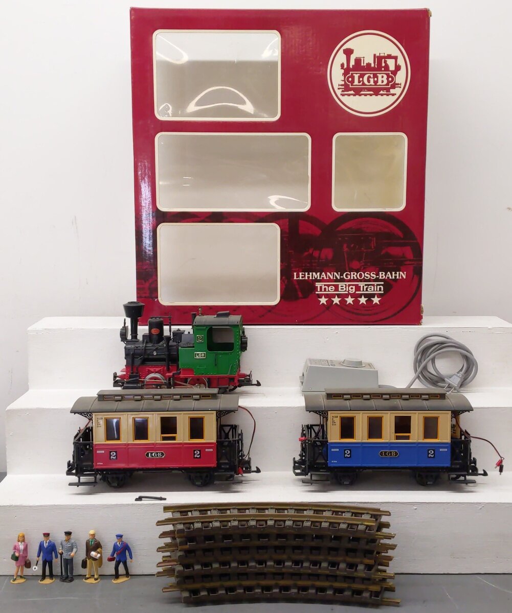 LGB 20301 G Scale Steam Passenger Train Set #2 VG/Box