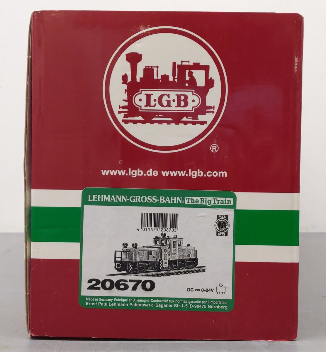 LGB 20670 G Scale Track Cleaning Diesel Locomotive #2067 EX/Box