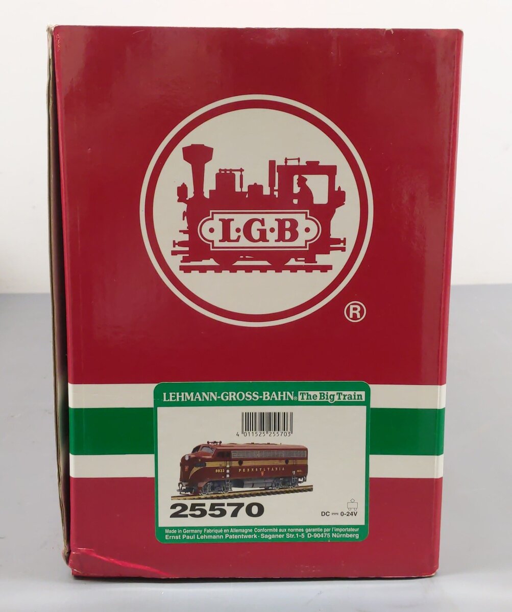 LGB 25570 G Scale Pennsylvania F7 A Unit Diesel Locomotive #9833 EX/Box