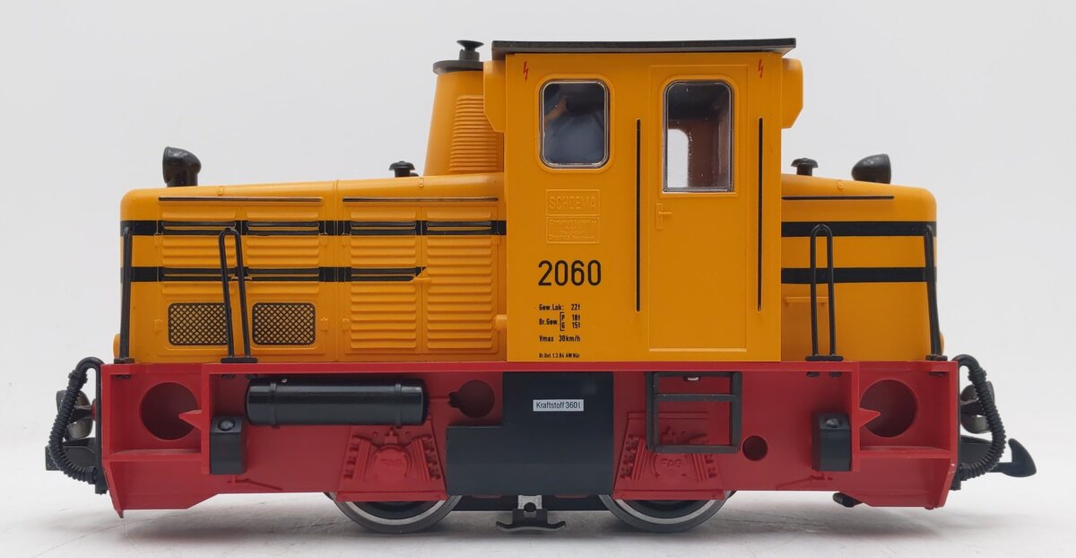LGB 2060H G Scale Yellow Diesel Locomotive with Horn #2060 EX/Box