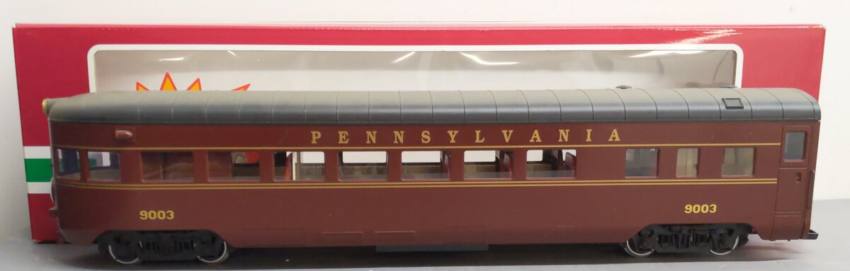LGB 32590 Pennsylvania Streamlined Observation Car w/ Metal Wheels VG/Box