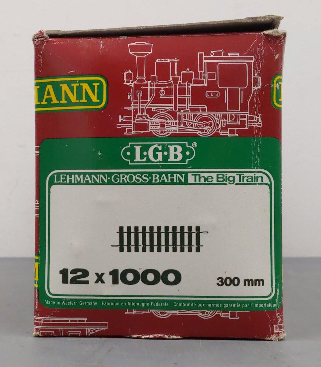 LGB 1000 G Scale 12" Inch Straight Track (12) VG/Box