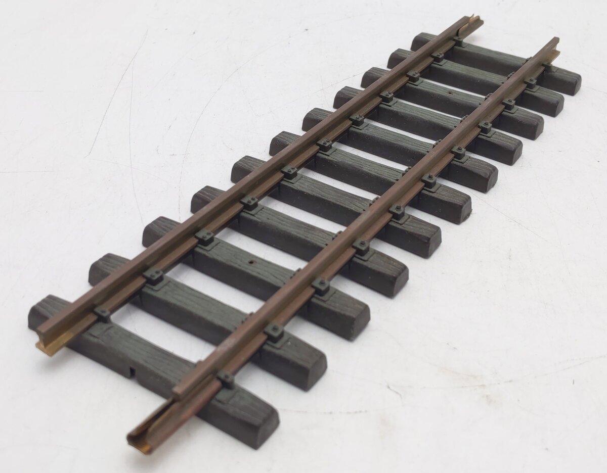LGB 10000 G Scale 12 Inch Brass Rail Straight Track Sections (Box of 12) VG/Box