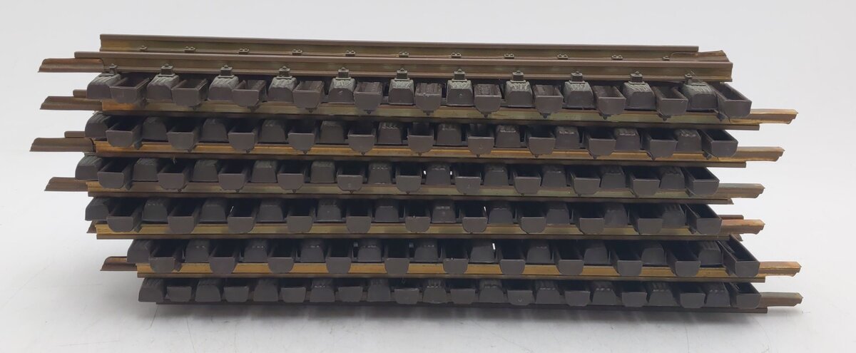 LGB 10000 G Scale 12 Inch Brass Rail Straight Track Sections (Box of 12) VG/Box