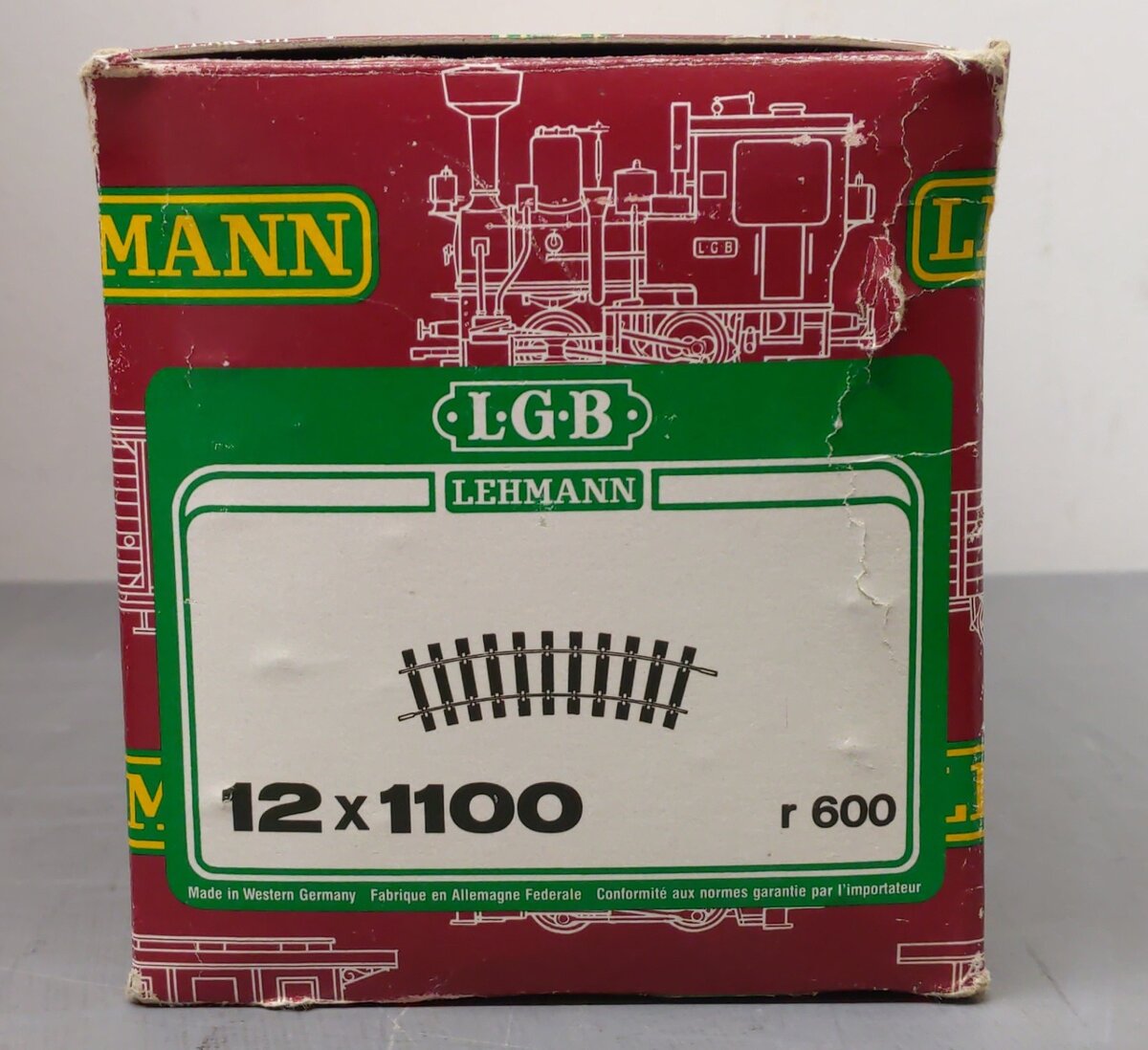 LGB 1100 G Scale 30 Degree Curved Track Sections (12) VG/Box