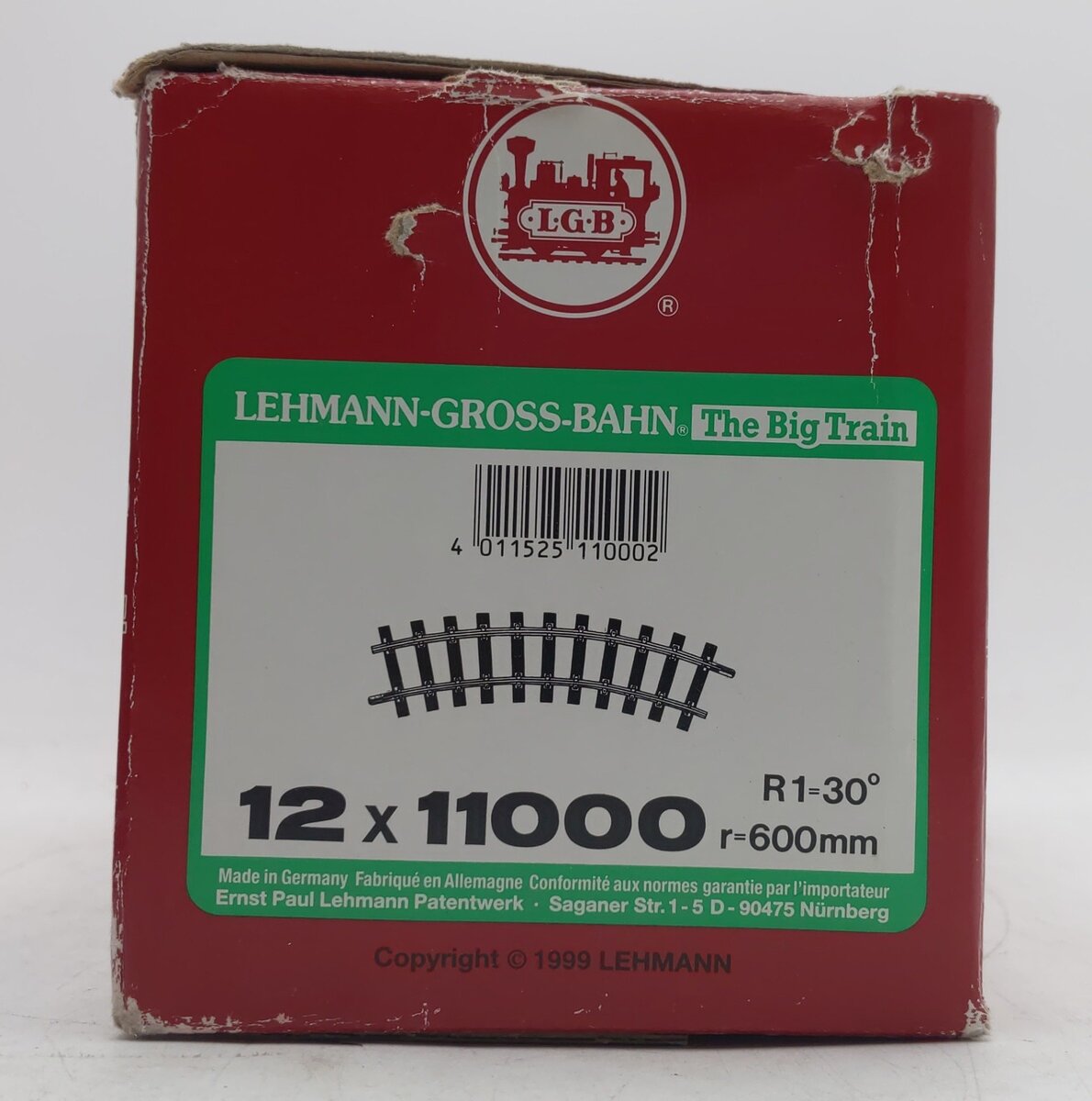 LGB 11000 G Scale R1 30 Degree Curved Track Sections (12) VG/Box