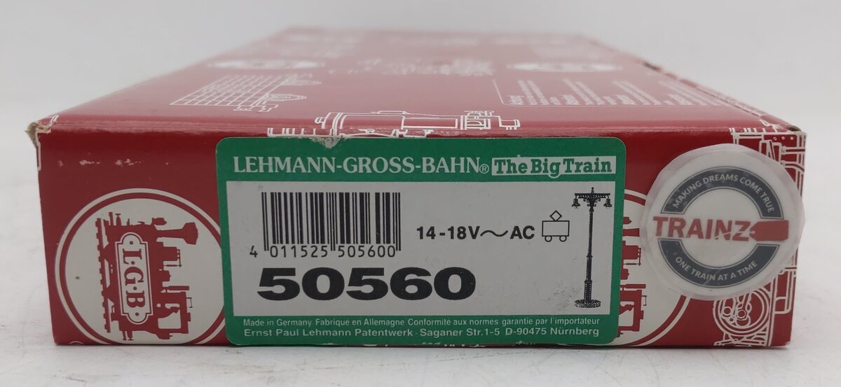 LGB 50560 G Scale Station Lamp w/Twin Lamp EX/Box