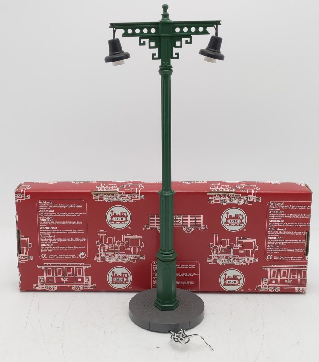 LGB 50560 G Scale Station Lamp w/Twin Lamp EX/Box