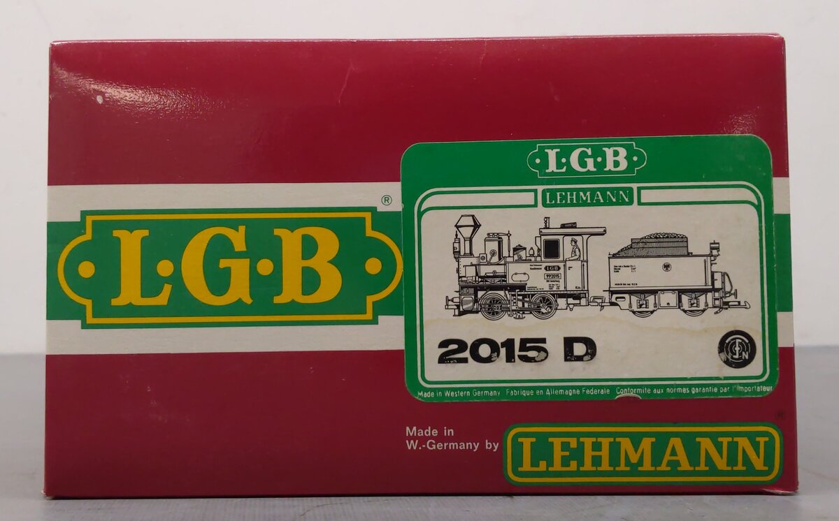 LGB 2015D G Insterburg Steam Locomotive & Tender #992015 VG/Box