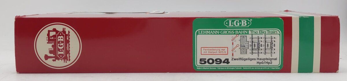 LGB 5094 G Scale Home Stop Signal with 2 Arms EX/Box