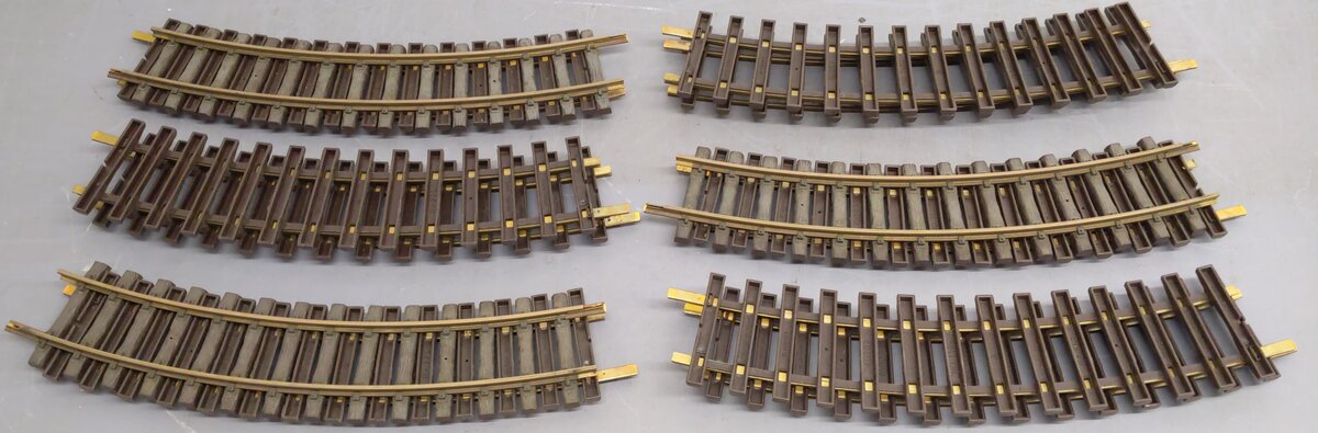 LGB 1500 G Scale Wide Radius Curved Track Sections (12) VG/Box