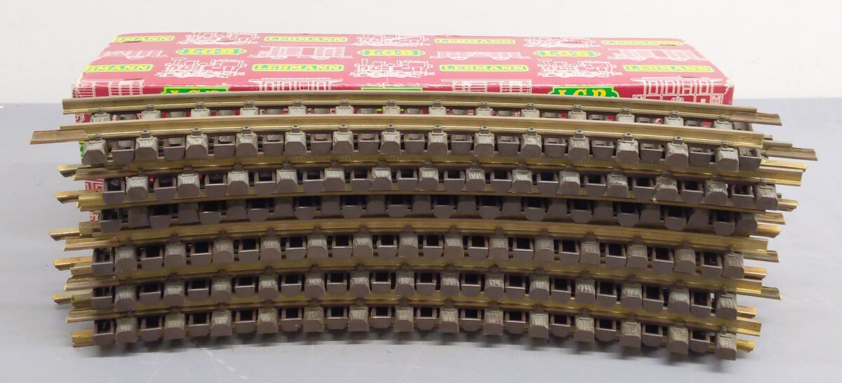 LGB 1500 G Scale Wide Radius Curved Track Sections (12) VG/Box