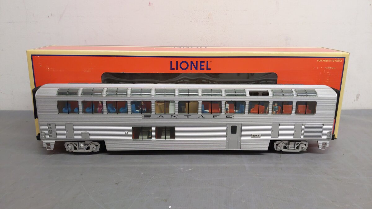 Lionel 6-15353 Santa Fe Hi-Level Lounge Car #575 EX/Box