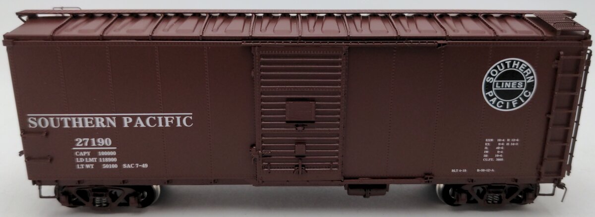 Challenger Imports #2512.1 HO Scale Southern Pacific Steel Side Rebuilt Box Car LN/Box