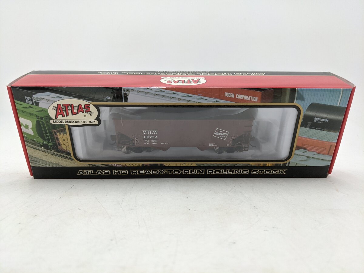 Atlas MRHA-1 HO Chicago Milwaukee St Paul & Pacific 2 Bay Open Hopper #96772 LN/Box