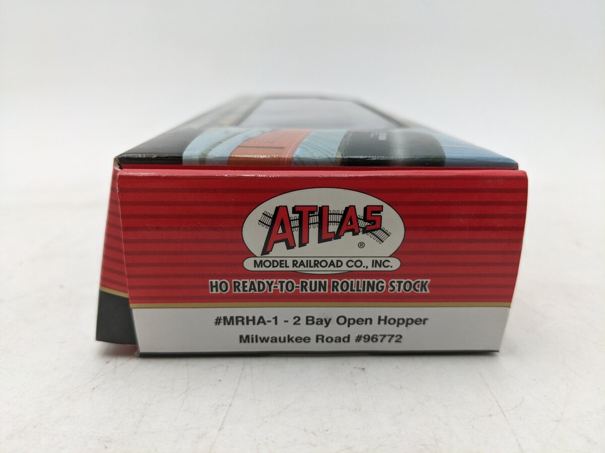 Atlas MRHA-1 HO Chicago Milwaukee St Paul & Pacific 2 Bay Open Hopper #96772 LN/Box