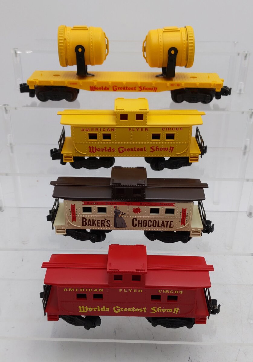American Flyer S Gauge Assorted Freight Cars [4] EX
