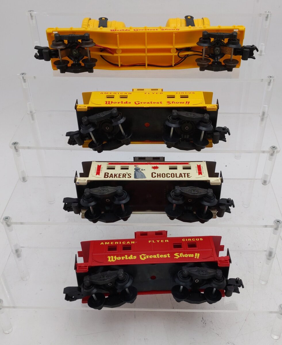 American Flyer S Gauge Assorted Freight Cars [4] EX