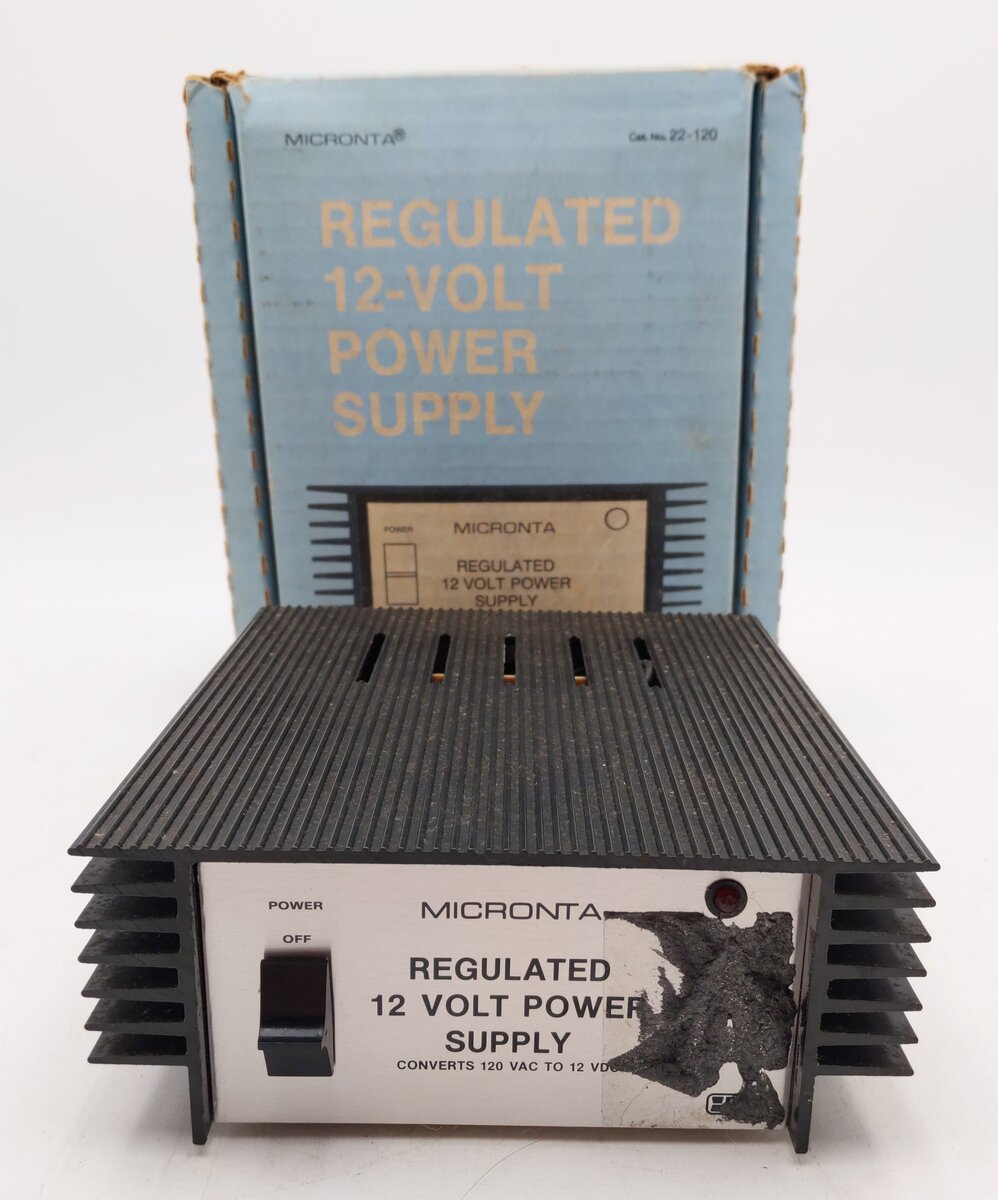 Micronta 22-120 Regulated 12-Volt Power Supply EX/Box