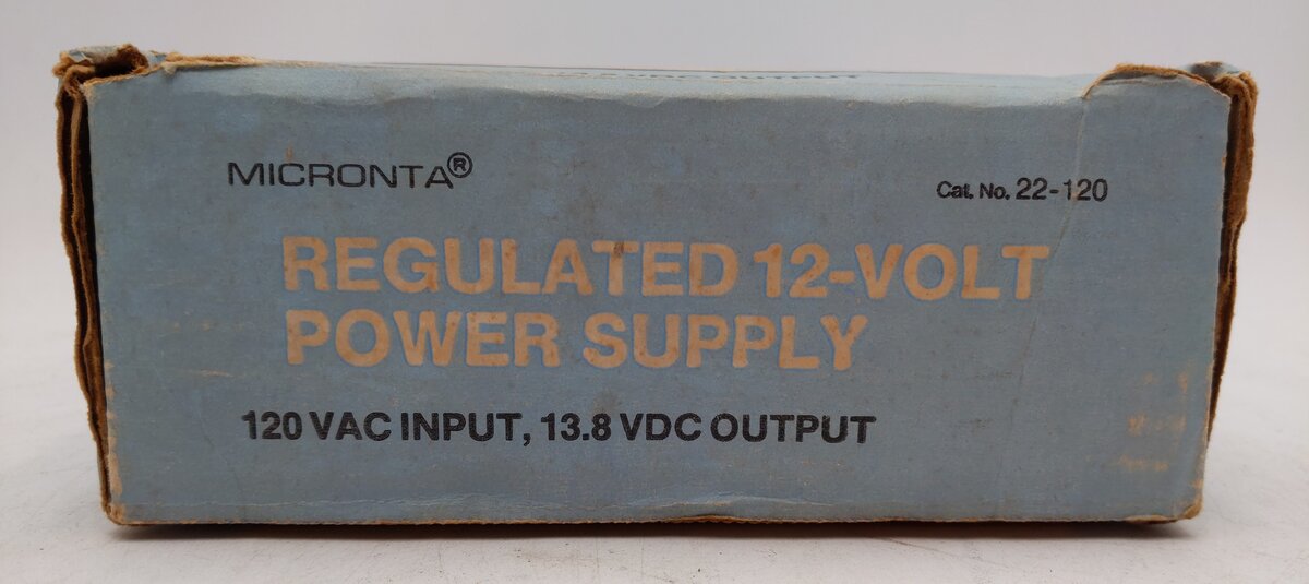 Micronta 22-120 Regulated 12-Volt Power Supply EX/Box