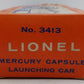 Lionel 3413 Vintage O Mercury Capsule Launching Car VG/Box