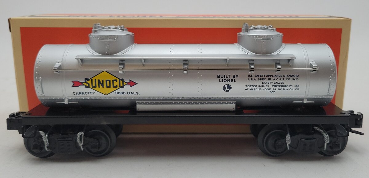 Lionel 6-38310 O Gauge Sunoco Double Dome Tank Car #6465 NIB