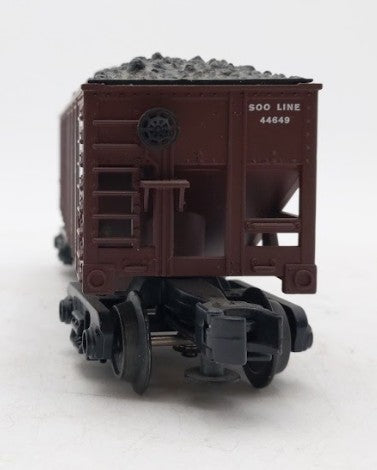 Industrial Rail IDM4006 O Gauge Soo Line 2-Bay Hopper with Coal Load EX