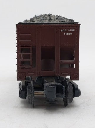 Industrial Rail IDM4006 O Gauge Soo Line 2-Bay Hopper with Coal Load EX