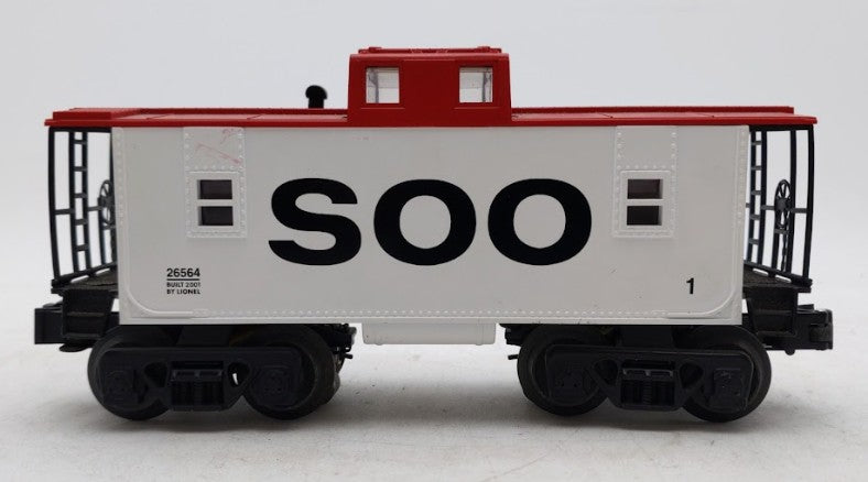 Lionel 6-26564 O SOO Line Square Window Lighted Caboose EX